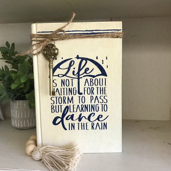 Handcrafted Distressed Book Stack Decor - Picture 8 of 8